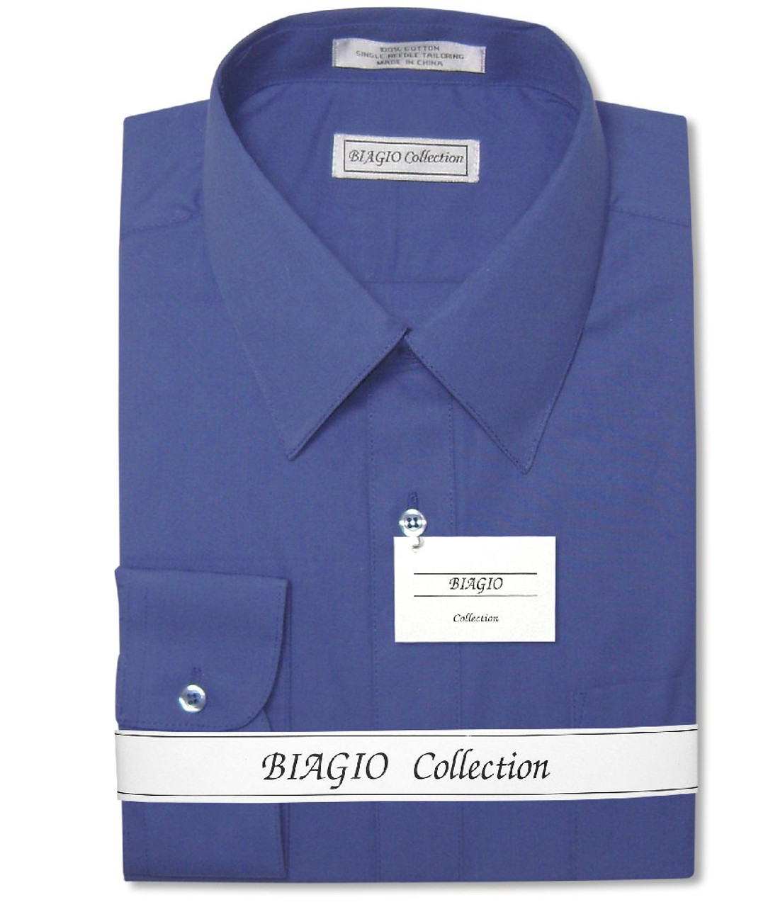 Mens Cotton Royal Blue Dress shirt